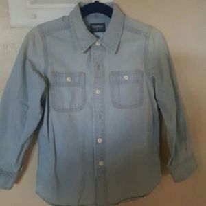 Unisex chambray buttondown